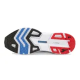 Championes de running Diadora Mythos Blushield Volo 3, con diseño técnico en malla azul, detalles en rojo y blanco, y tecnología de amortiguación en la entresuela.