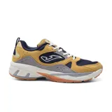 Championes Joma C.1431 de estilo retro running, color amarillo con detalles en azul marino y gris. Capellada de malla transpirable y cuero sintético, con sistema de ventilación VTS. Entresuela de phylon con tecnología STABILIS y suela de caucho DURABILITY resistente al desgaste.