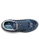 Championes Saucony Jazz 81 Camo, color azul con estampado de camuflaje y detalles en negro.