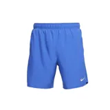 Short deportivo Nike Dri-FIT Challenger de hombre, color azul vibrante, con cintura elástica y logo Swoosh reflectante en la pierna izquierda.
