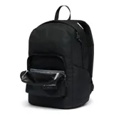 Mochila urbana Columbia modelo Zigzag II de 22 litros, color negro. Cuenta con compartimento para computadora portátil de hasta 15 pulgadas, respaldo acolchado, bolsillo frontal para accesorios, bolsillo lateral para botella de agua y base plana acolchada.