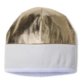 Gorro tejido con pompón, diseño de bloques de color en tonos azules y logo de la marca bordado en el frente. Cuenta con forro interior de polar para mayor calidez.