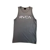 Musculosa gris con estampado floral en el logo de RVCA.