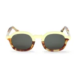 Lentes de sol Mr Boho modelo El Patio Jaleo, con armazón combinado en color marfil en la parte superior y carey en la inferior, y cristales oscuros.