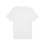 Remera negra de algodón con logo Puma Squad estampado en el pecho.