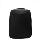 Bolso botinero negro con logo Tiffosi estampado en blanco.