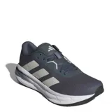 Championes de running Adidas Galaxy 7 para hombre, en color gris oscuro con las icónicas tres tiras laterales en tono gris claro. Presentan una capellada de tejido técnico transpirable y una entresuela Cloudfoam que brinda amortiguación superior, con suela de goma resistente.