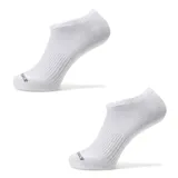 Par de medias tipo soquete de corte bajo, confeccionadas en tejido de algodón con refuerzo en el arco del pie y puntera con logo de la marca.
