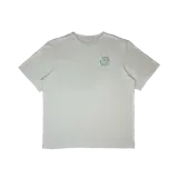 Remerón blanco de jersey 100% algodón, corte oversize y bordado en el pecho con un diseño de carita sonriente.