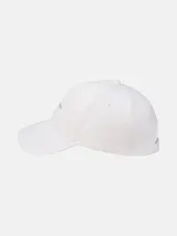Gorra tipo béisbol de algodón color blanco, con visera curva y logo de Calvin Klein bordado en el frente.