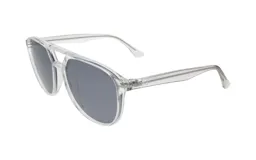 Lentes de sol unisex Floats modelo 4399, con armazón transparente y lentes grises.