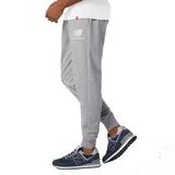 Pantalón de jogging gris con logo de New Balance estampado en blanco.