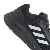 Championes Adidas Cloudfoam Move color negro con detalles plateados y las tres tiras características de la marca en los laterales.