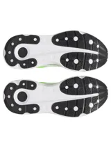 Championes de running Under Armour Infinite Pro 2, con parte superior de malla técnica transpirable en color verde neón y blanco. Presenta amortiguación UA HOVR+ para retorno de energía, entresuela de espuma EVA de dos partes para mayor estabilidad y suela de goma duradera. Diseño con talón reforzado para reducir el impacto.