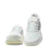 Championes de running New Balance Evoz Fresh Foam, color verde claro con entresuela amortiguada blanca y logo lateral en gris.