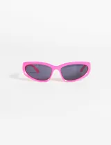 Lentes de sol pantalla color rosa con filtro de protección UV 400.