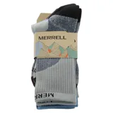 Calcetines técnicos de caña media color azul con detalles en negro.