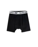 Pack de dos boxers TwoJeys con cintura elástica personalizada con el logo de la marca. Diseño en colores blanco, negro y azul.