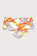 Calzón faja de talle alto sin costuras, con cobertura completa y efecto estilizado en abdomen.