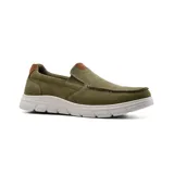 Zapato casual Hi-Tec Lier color marrón, confeccionado en cuero, con elásticos laterales y suela de goma blanca.