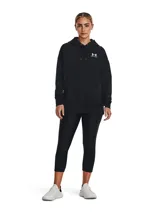 Buzo con capucha Under Armour de corte oversize, confeccionado en tejido polar de mezcla de algodón con interior cepillado. Presenta hombros caídos, puños y bajo acanalados, y el logo de la marca estampado en el pecho.