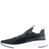 Championes de running Puma modelo Run Incinerate, confeccionados en malla técnica transpirable color gris oscuro con detalles en negro y líneas en azul eléctrico. Presentan entresuela blanca de amortiguación y suela de goma resistente.