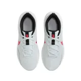 Championes Nike modelo Legend Essential 3, color negro con suela blanca y logo Swoosh en blanco. Diseño de malla transpirable con refuerzos laterales, ideal para entrenamiento.