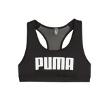 Top deportivo Puma 4 Keeps negro con logo blanco estampado en el frente. Diseño con espalda deportiva de malla y tecnología DryCell.