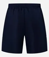 Bermuda deportiva Get Over de tejido plano, con cintura elástica ajustable mediante cordón, bolsillos laterales y recortes con detalle de red en los laterales.