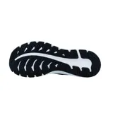 Championes de running Asics modelo Gel Excite 8, color negro con detalles en blanco. Presentan tecnología AmpliFoam en la entresuela para mayor amortiguación y diseño de malla transpirable en la parte superior.