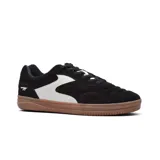 Championes deportivos Hi-Tec Atira Men, color gris con detalles en blanco y suela beige. Confeccionados en gamuza y con tecnología Memory Foam.