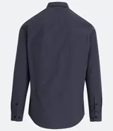 Camisa social de manga larga con estampado de cuadrillé vichy.