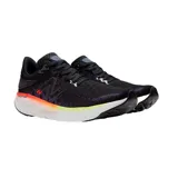 Championes de running New Balance, color negro con detalles en violeta, naranja y verde.