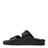 Sandalias Birkenstock modelo Arizona, color negro, con doble tira ajustable con hebillas y plantilla anatómica.