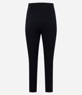 Pantalón skinny de mujer con pliegues delanteros y cintura estructurada, confeccionado en una mezcla de viscosa, poliamida y elastano.