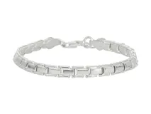 Pulsera de plata 925 con eslabones rectangulares.