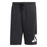 Short Adidas de hombre color negro, con cintura elástica con cordón ajustable y el logo de la marca estampado en blanco en la pierna izquierda.