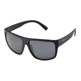 Lentes de sol MDQ modelo Sulawesi, con armazón envolvente color negro mate y micas oscuras. Patillas anchas con detalle de la marca en relieve metalizado.