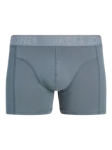 Bóxer de hombre Jack & Jones color tostado con cintura elástica ancha con el nombre de la marca grabado.
