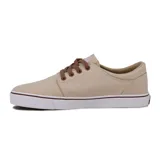 Zapatillas Quiksilver modelo Zuma, color marrón claro con cordones marrones, suela blanca y detalles de la marca en el lateral.