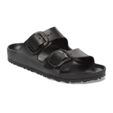 Sandalia Birkenstock modelo Arizona Big Buckle, fabricada en material EVA ligero y resistente al agua. Presenta dos correas anchas con hebillas grandes ajustables y plantilla anatómica.