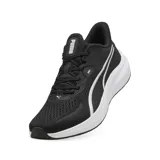 Championes de running Puma Skyrocket Lite 2, color negro con detalles en blanco. Presentan una parte superior de malla transpirable, cierre con cordones y una entresuela de espuma ligera para mayor amortiguación.
