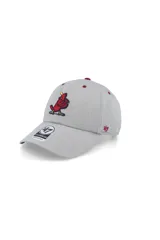 Gorra tipo baseball de la marca 47, modelo Clean Up, en color gris jaspeado. Presenta una corona relajada de seis paneles, visera curva y cierre ajustable en la parte posterior. Incluye el logo bordado de los St. Louis Cardinals en el frente y el logo de la marca en el lateral.
