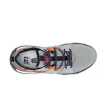 Championes Caterpillar Raider Sport Megatron, color gris con detalles en naranja y violeta.