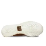 Championes Reef color marrón con cordones blancos y suela blanca.