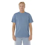 Remera de manga corta Rip Curl modelo Plain Wash Tee, color azul con efecto lavado, cuello redondo y corte clásico.
