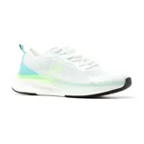 Championes deportivos American Sport Azriel para hombre, color blanco con detalles en celeste y verde.