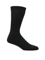 Pack de dos pares de medias de caña media, una en color negro y otra en gris jaspeado. Presentan diseño acanalado en la caña, planta acolchada y tecnología antimicrobiana.