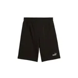 Short deportivo Puma modelo Ess 2, color negro, con cintura elástica y logo de la marca estampado en blanco en la pierna izquierda.