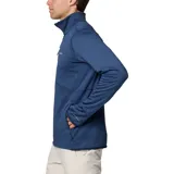 Campera polar Columbia modelo Park View con tecnología Omni-Wick de absorción de humedad. Presenta cuello alto con protector de barbilla, cierre frontal completo, bolsillo en el pecho con cremallera, bolsillos laterales con cremallera, puños elásticos con orificios para los pulgares y tejido elástico.